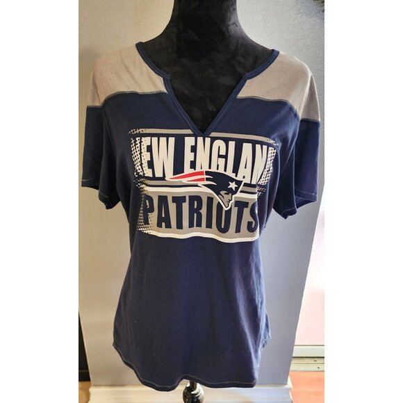 NFL New England Patriots T-Shirt Womens XXL Team Apparel Majestic Football - Picture 3 of 13